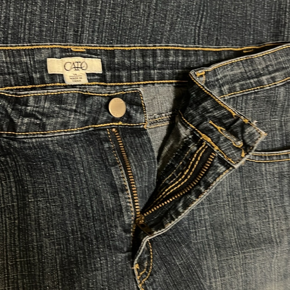Cato, 5-Pocket, Design Pockets, Jean Capris, Size 14 - Picture 6 of 10